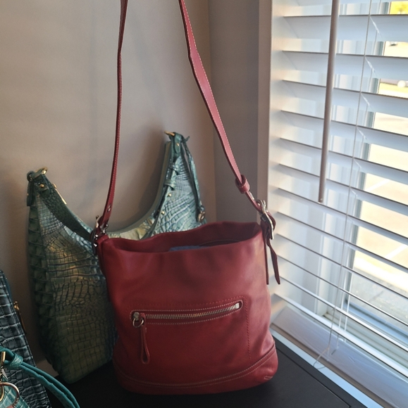 Vtg Coach Slim Duffle Red- No 1415 - Picture 3 of 16